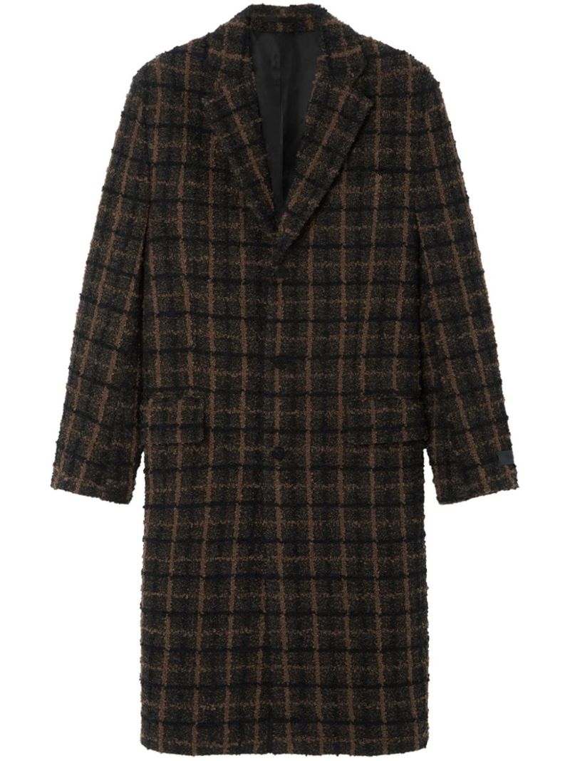 Checked Midi Coat