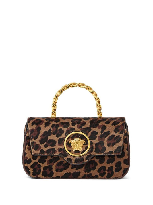 Brown La Medusa Mini Tote Bag