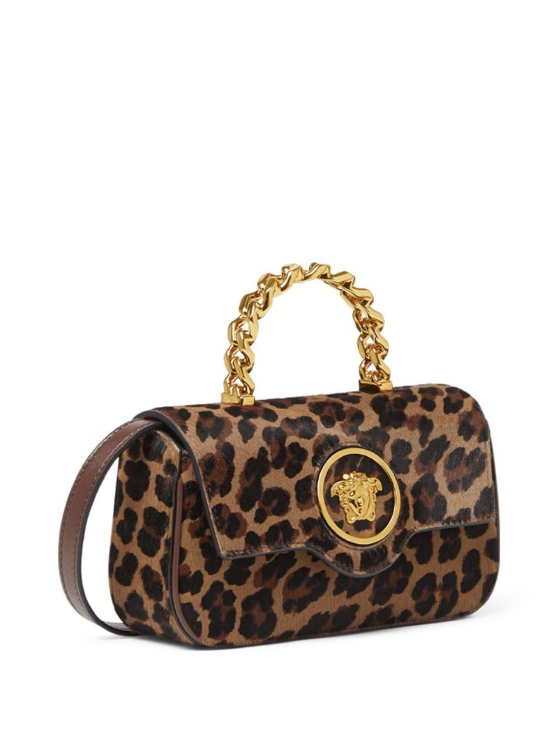 Brown La Medusa Mini Tote Bag
