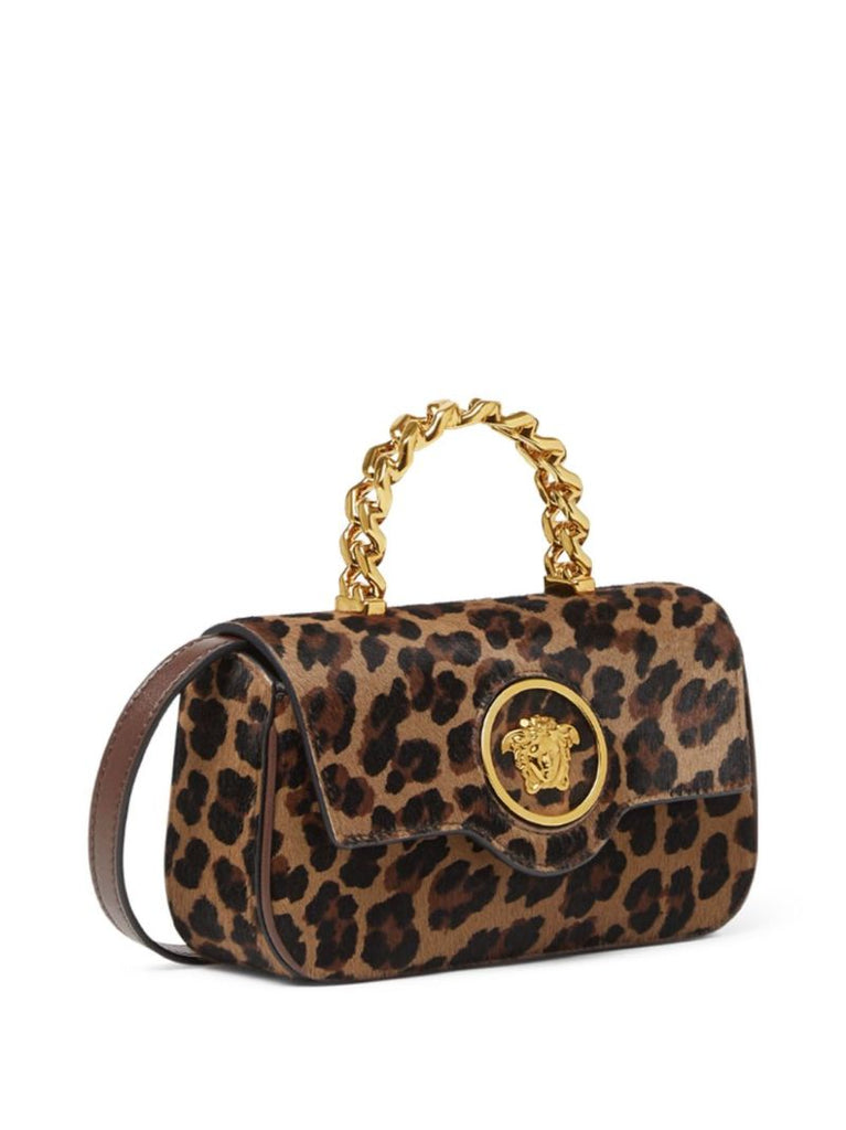 Brown La Medusa Mini Tote Bag