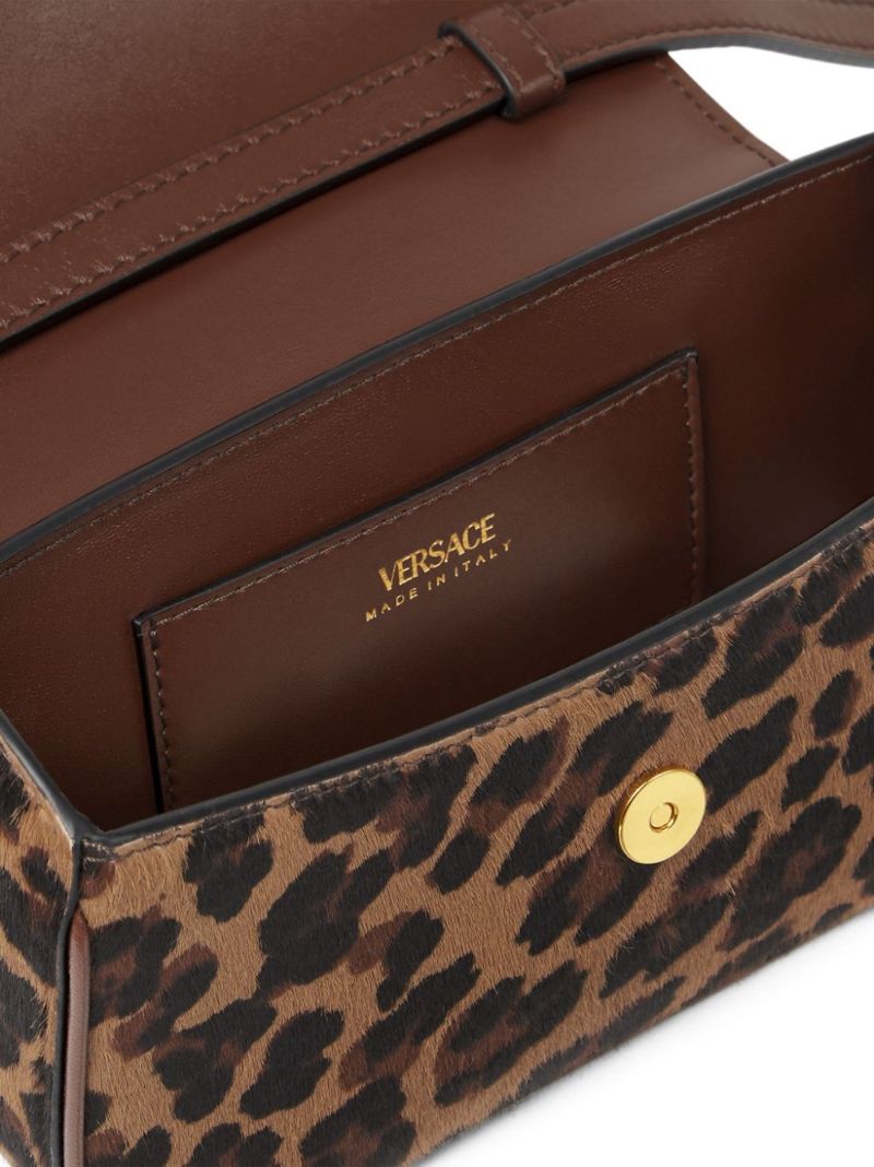 Brown La Medusa Mini Tote Bag