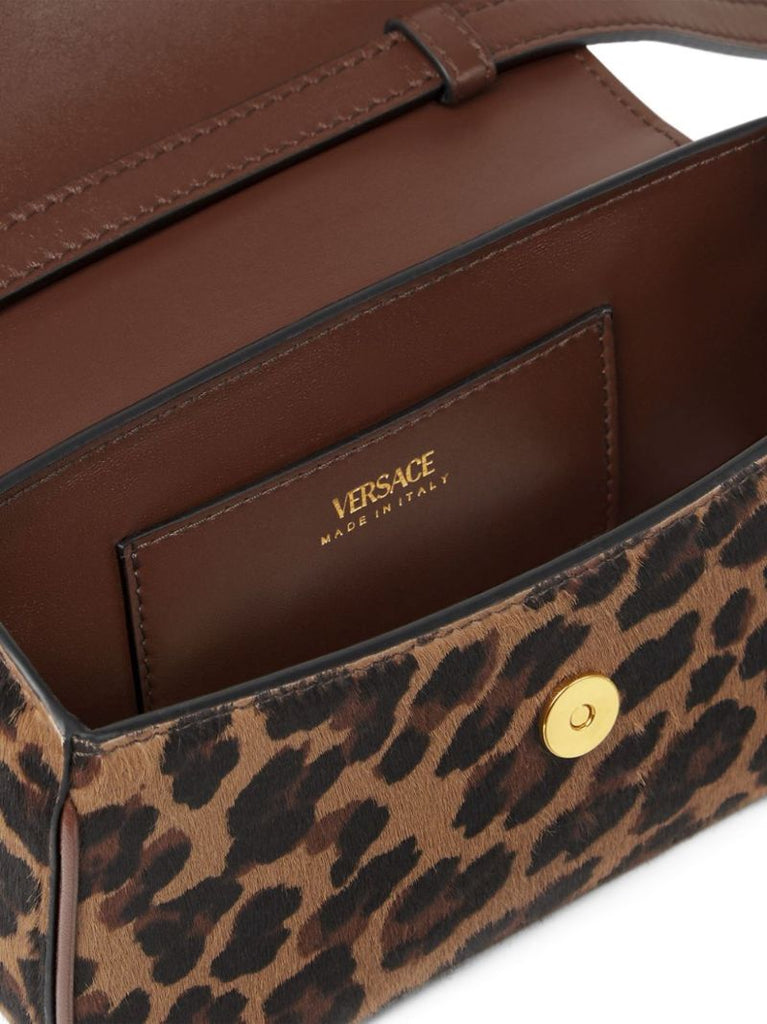 Brown La Medusa Mini Tote Bag