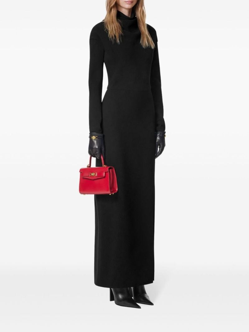 Draped-neck Maxi Dress