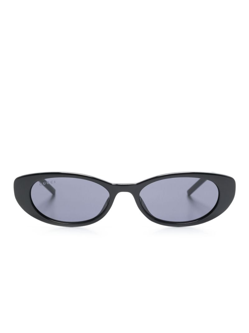 Black Oval Frame Sunglasses