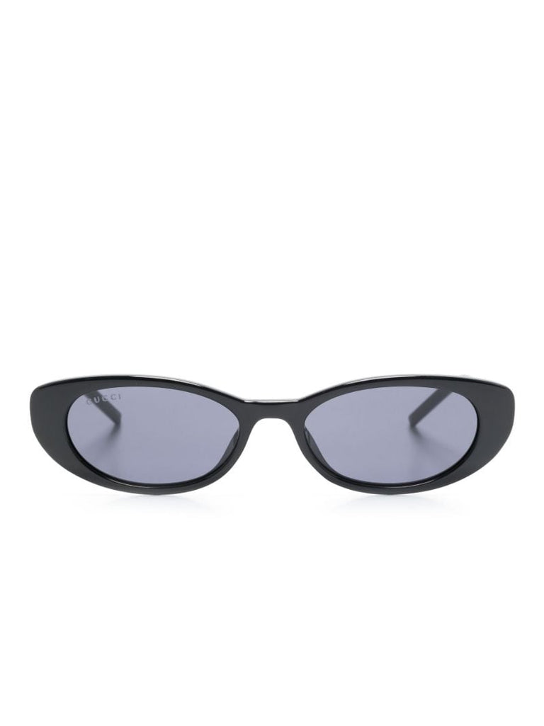 Black Oval Frame Sunglasses