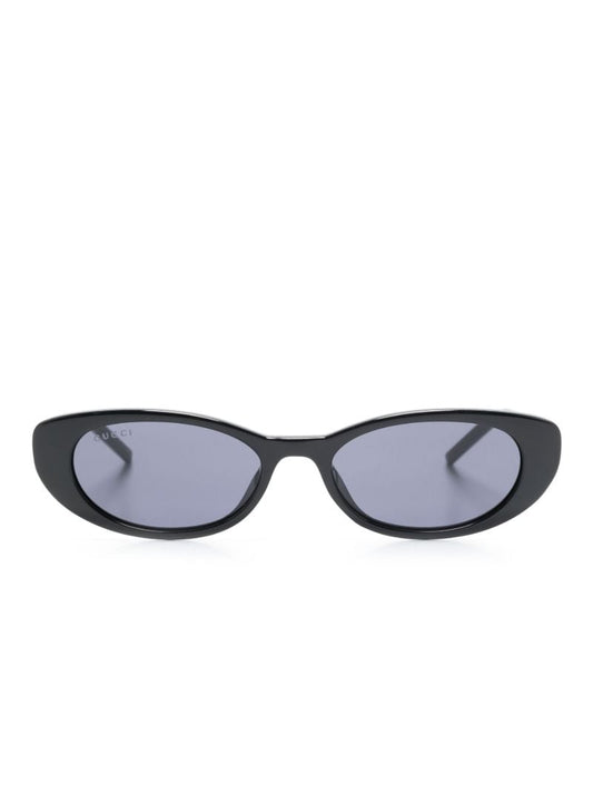 Black Oval Frame Sunglasses