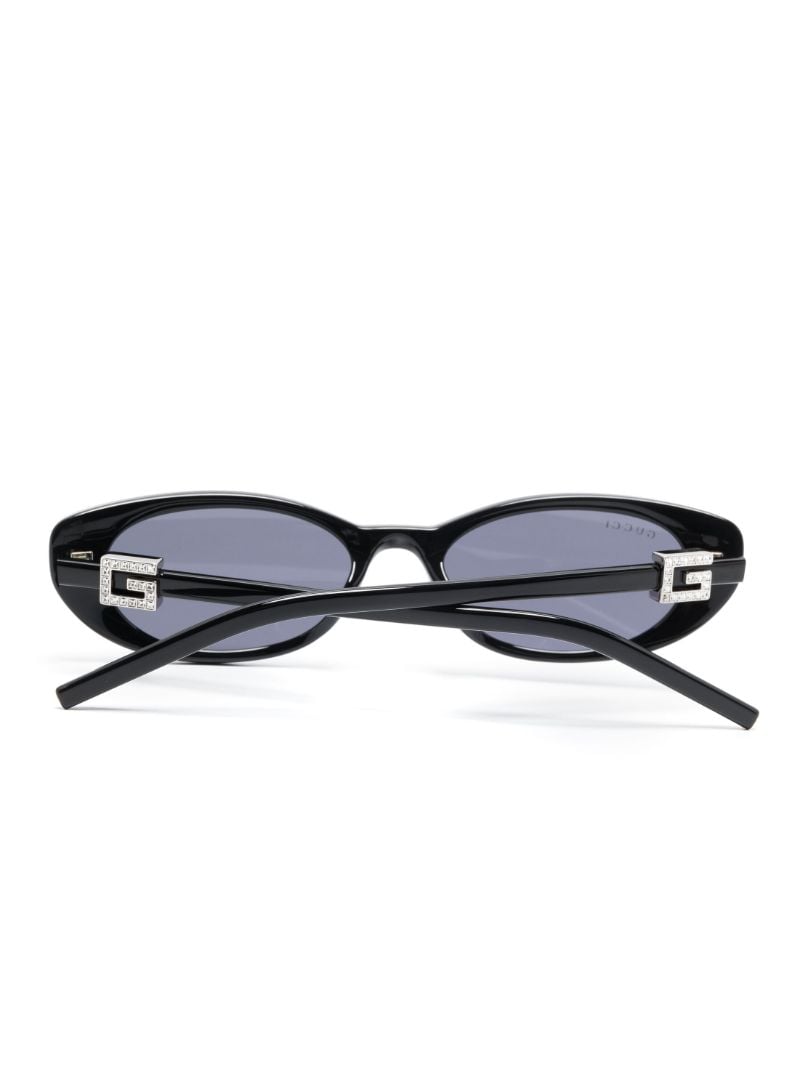 Black Oval Frame Sunglasses