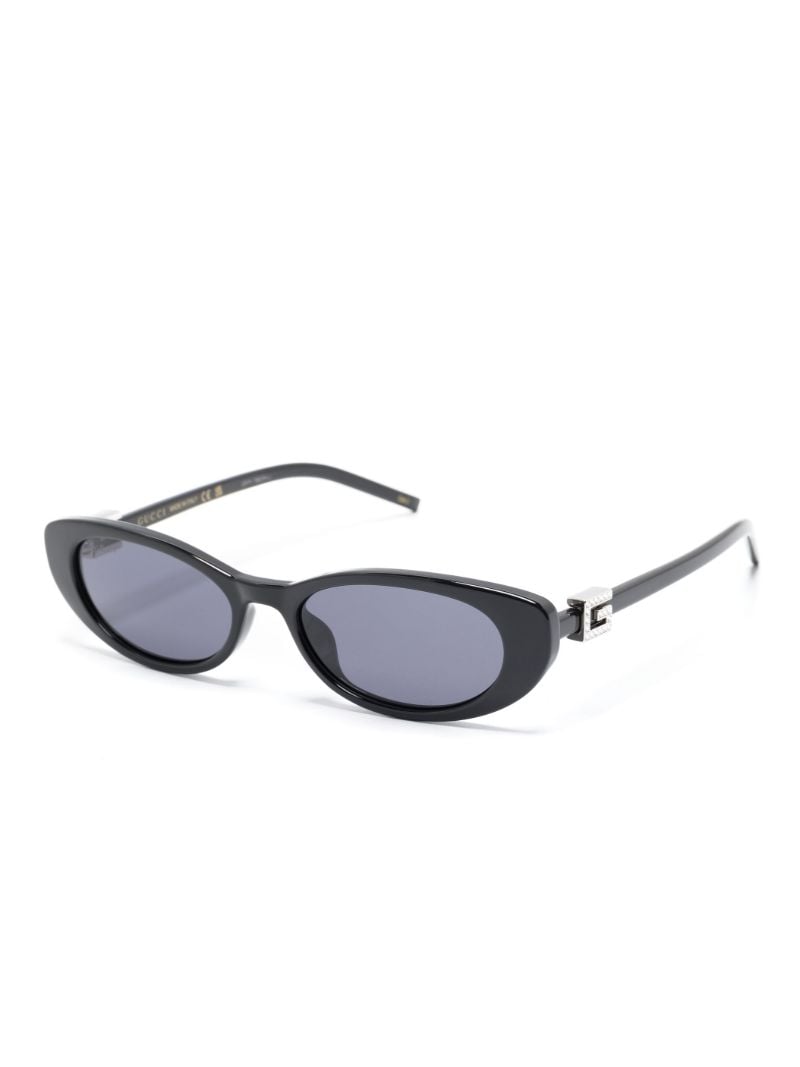 Black Oval Frame Sunglasses