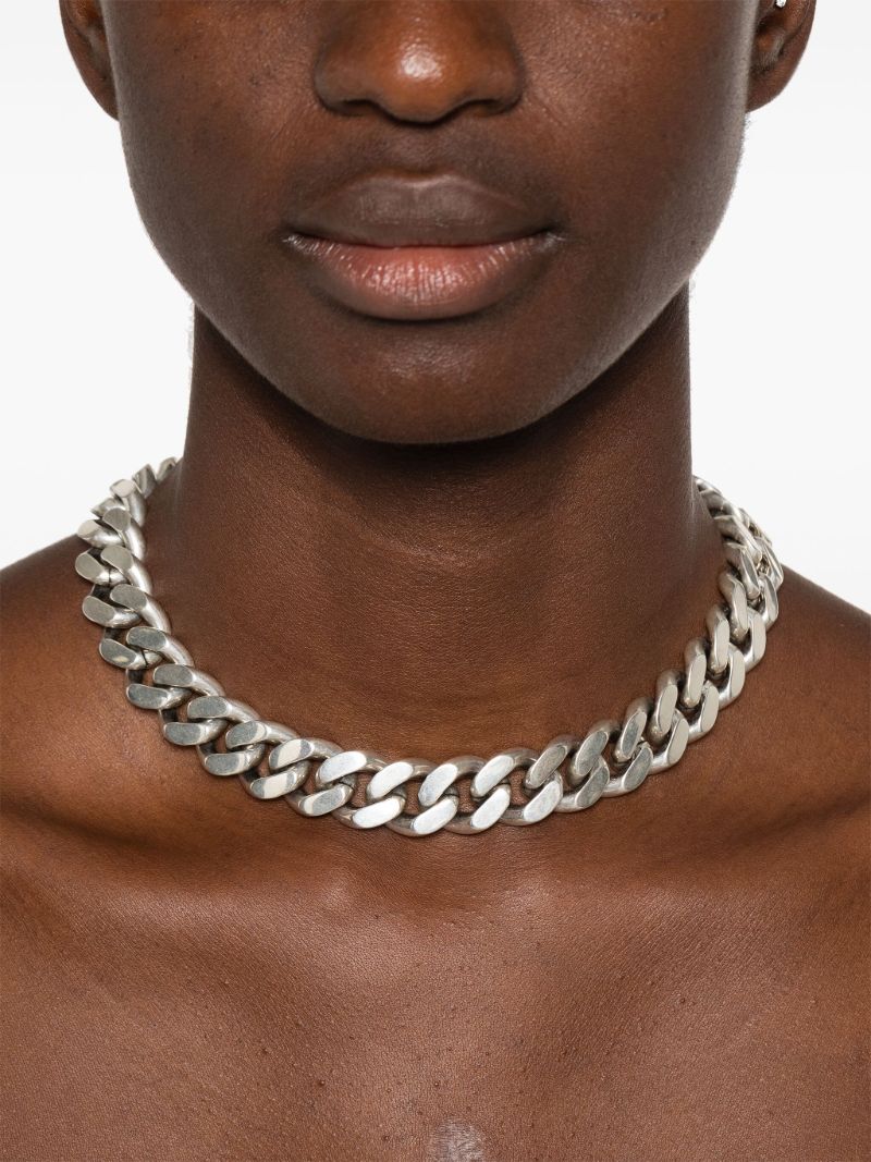 Curb Chain Brass Necklace
