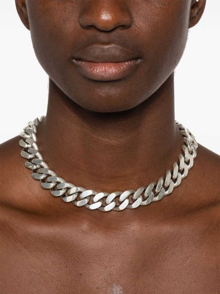Curb Chain Brass Necklace