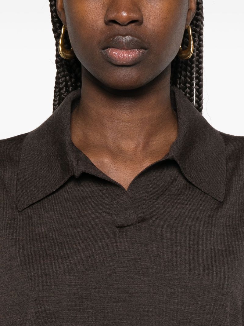 Brown Morgane Polo Top