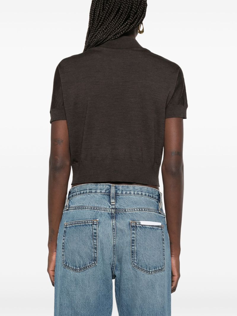 Brown Morgane Polo Top