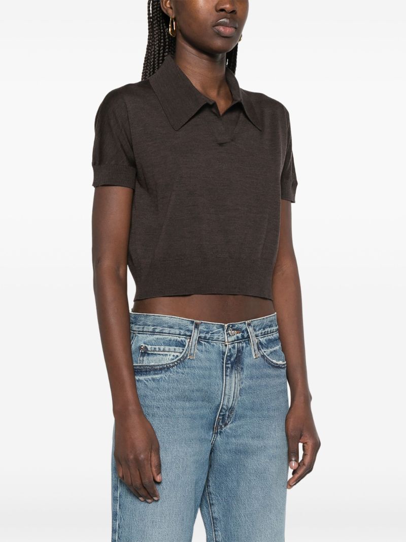 Brown Morgane Polo Top