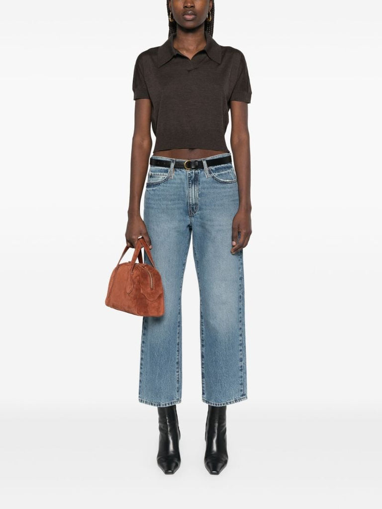 Brown Morgane Polo Top