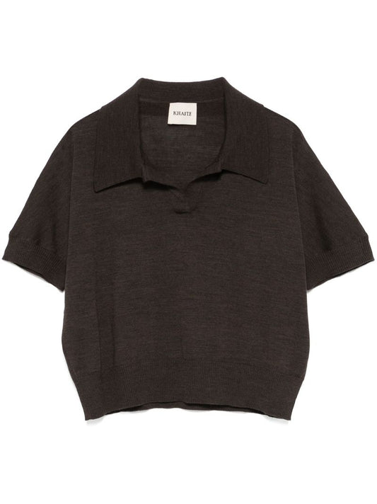 Brown Morgane Polo Top