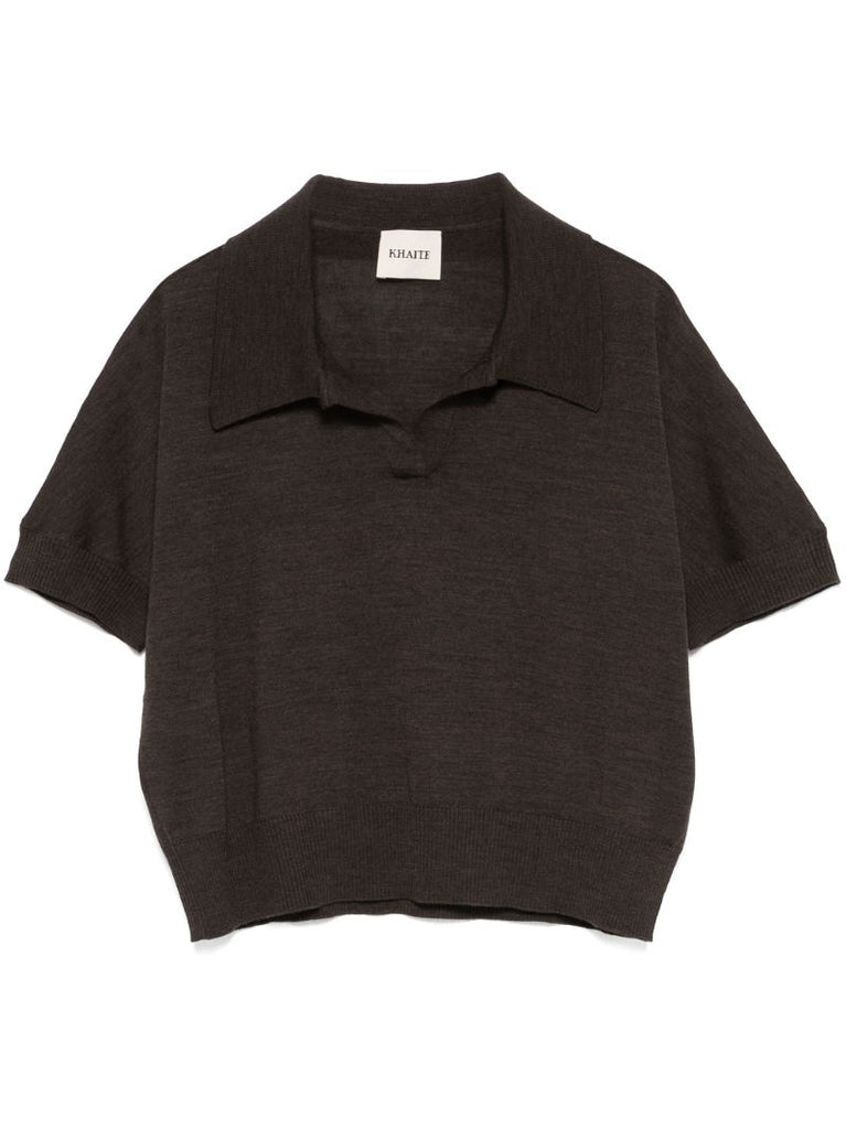 Brown Morgane Polo Top