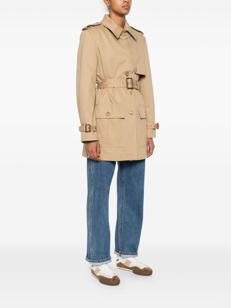 Neutrals Cotton Trench Coat