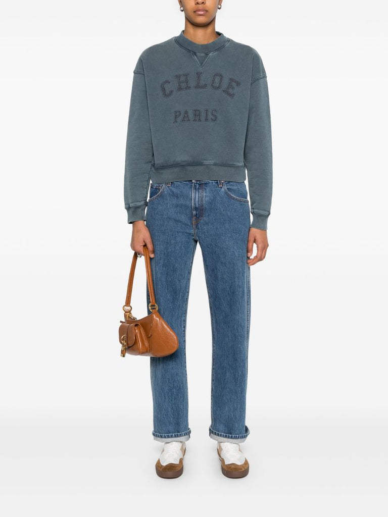 Blue Logo-appliquÃ_x0083_Â© Sweatshirt