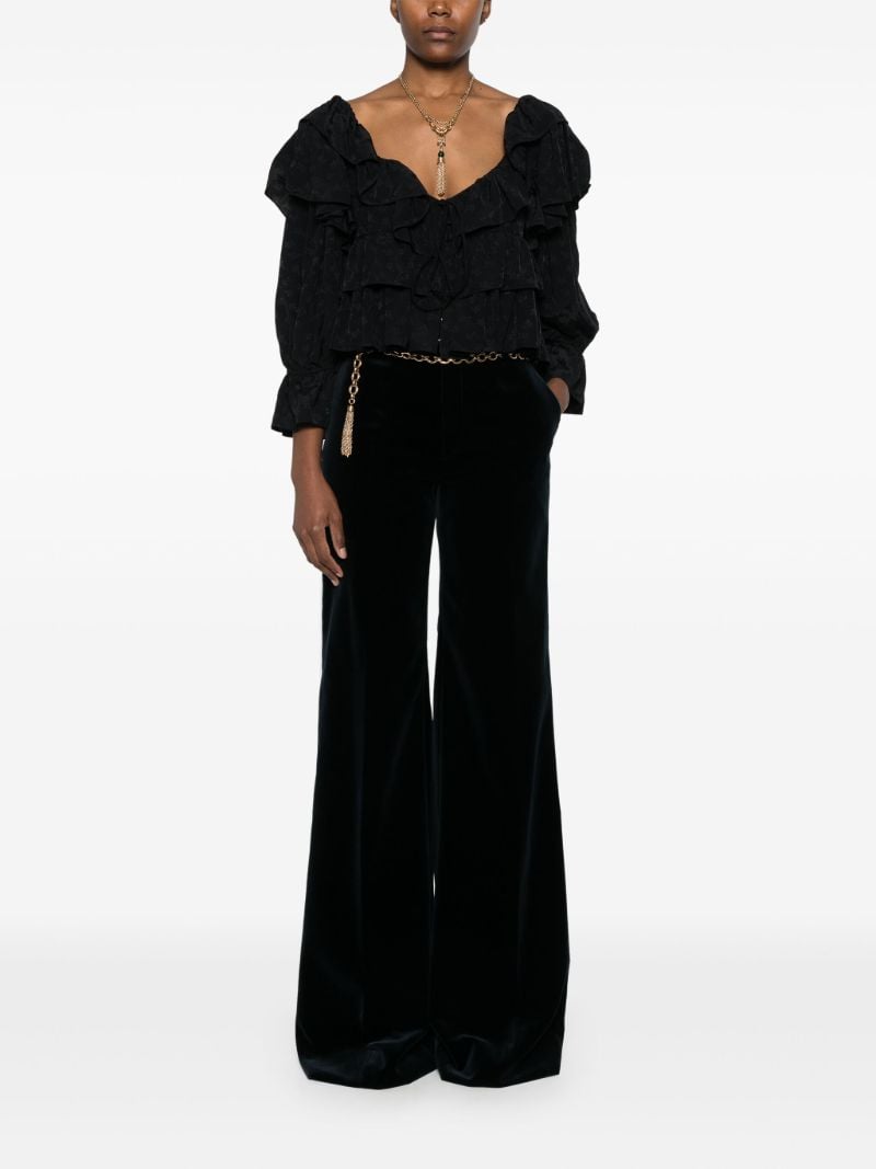 Flared Tailored Trousers