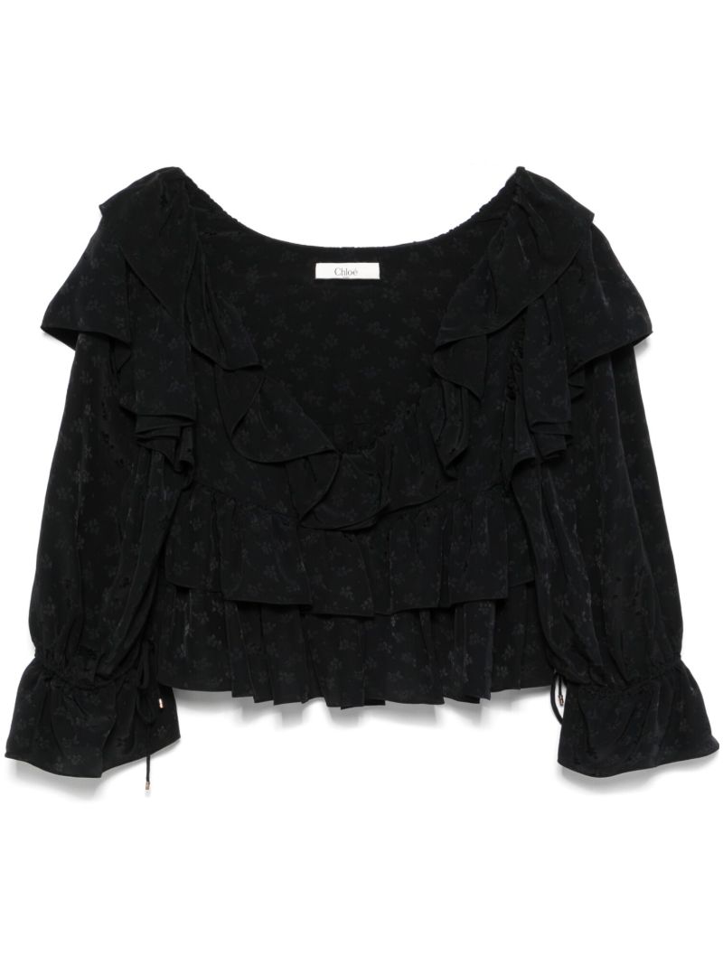 Floral Cropped Blouse