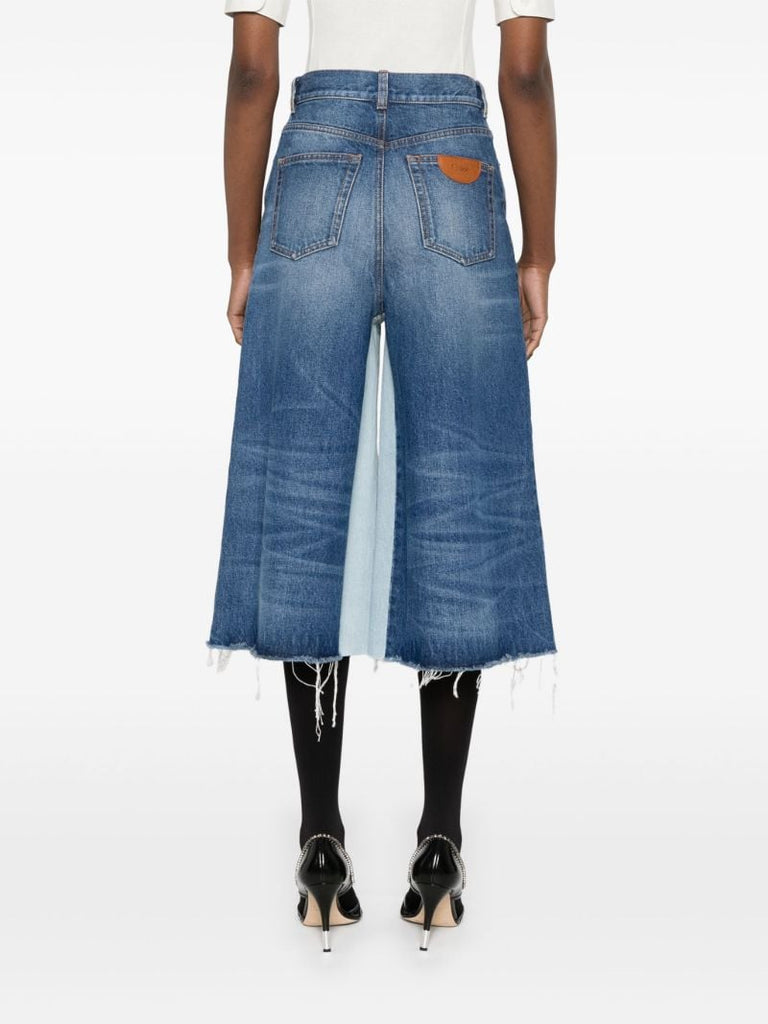 Patchwork Bermuda Shorts