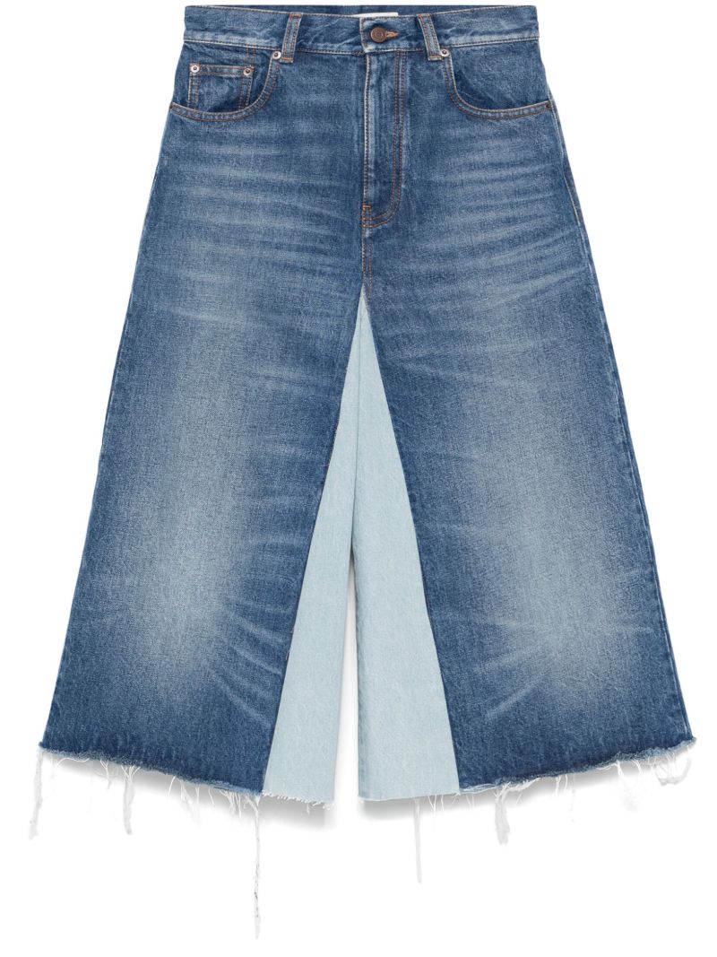 Patchwork Bermuda Shorts
