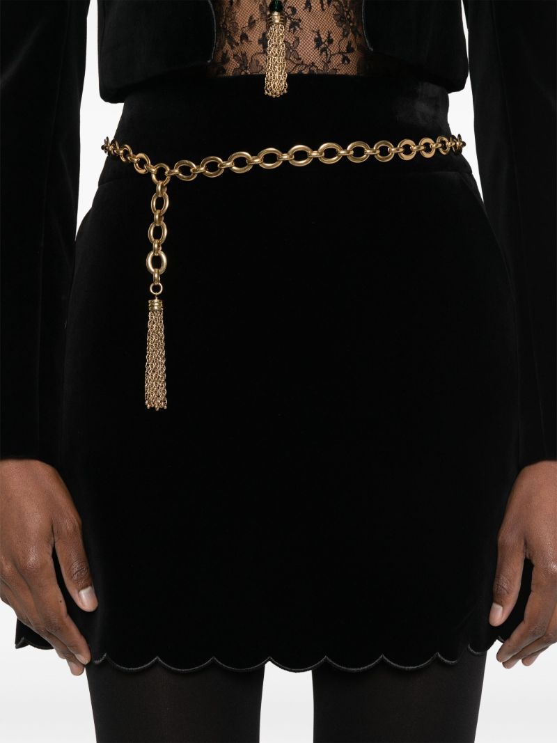 Scalloped Mini Skirt