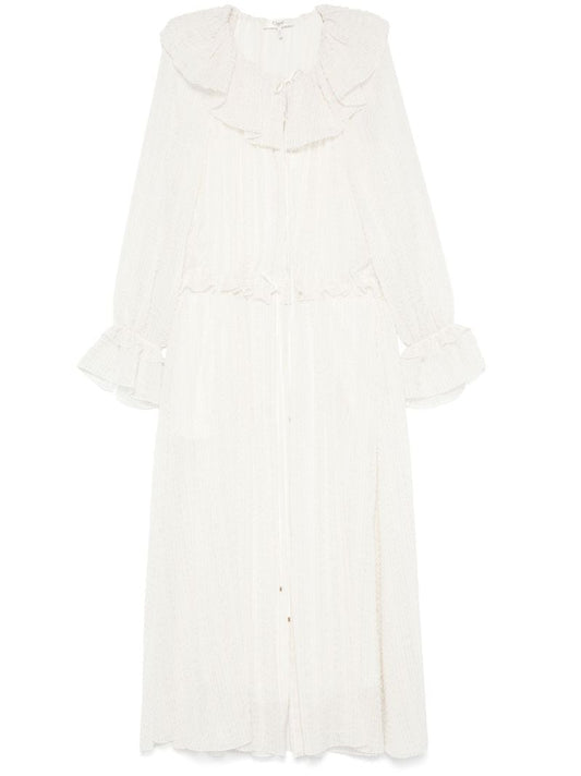 Ruffled Lurex Midi Dress