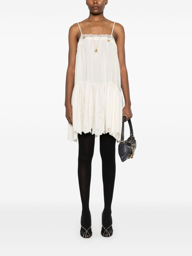Lace-trim Slip Dress