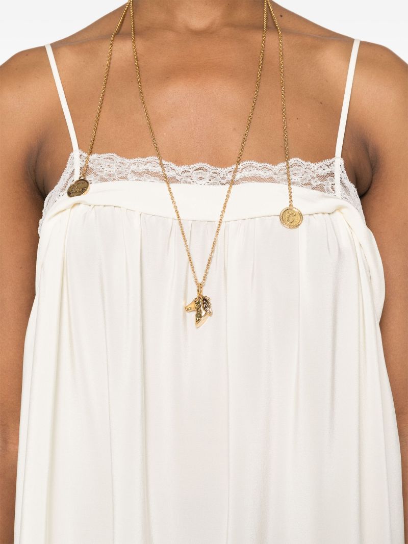 Lace-trim Slip Dress