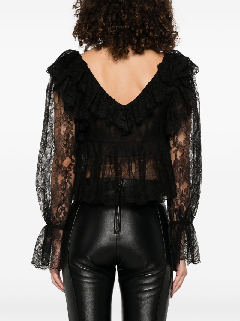 Lace Cropped Blouse