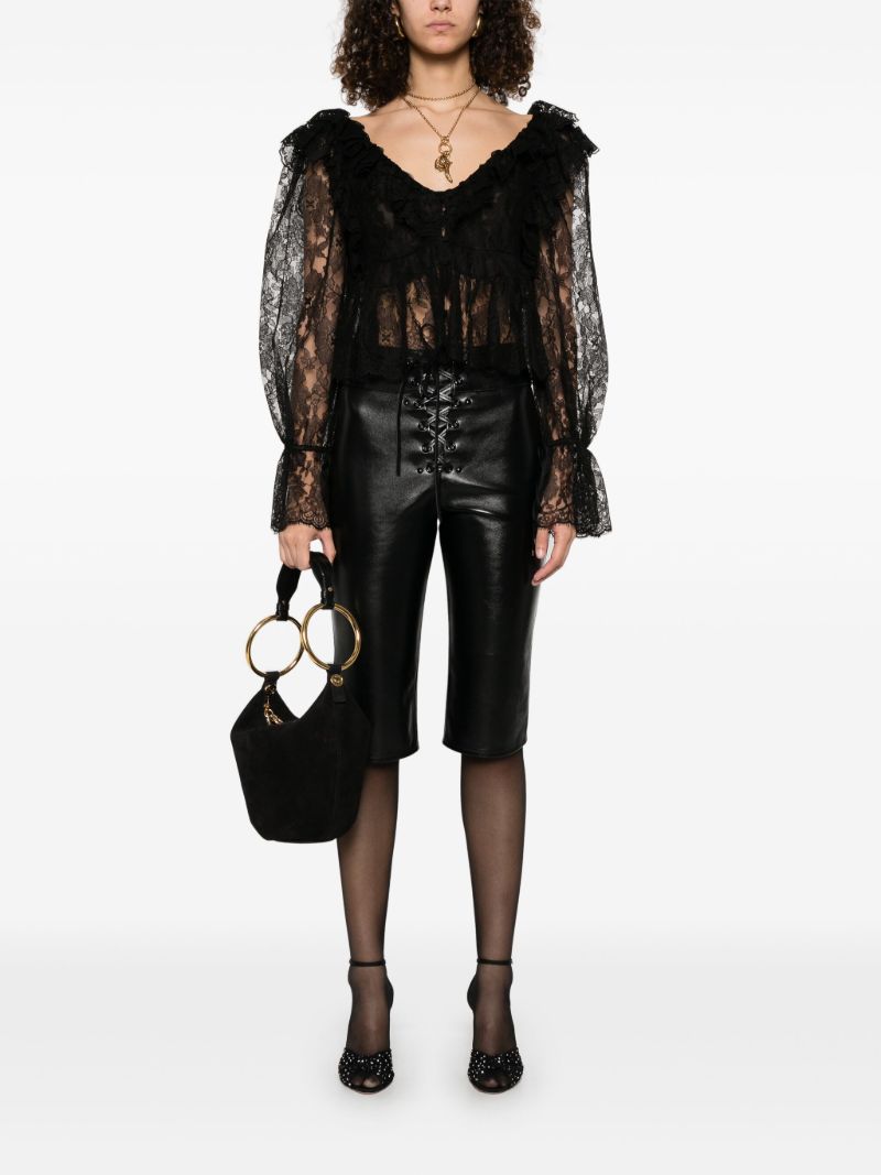 Lace Cropped Blouse