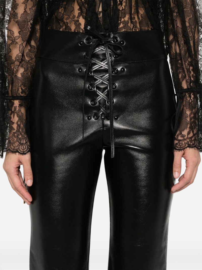 Leather Cropped Trousers