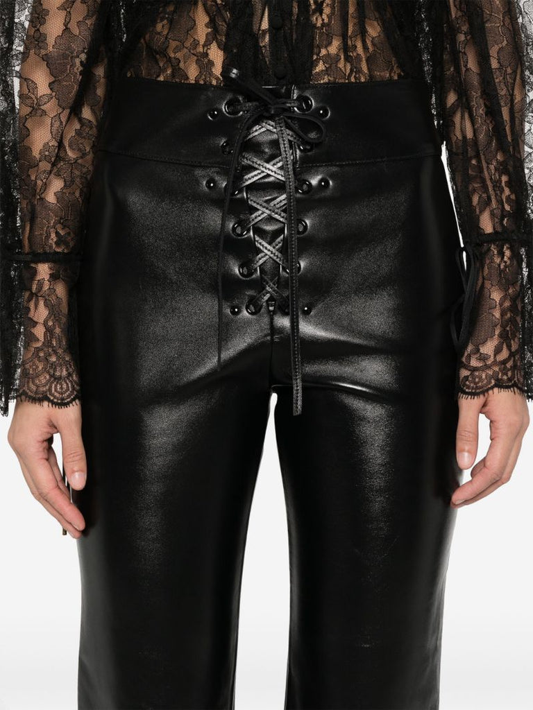 Leather Cropped Trousers