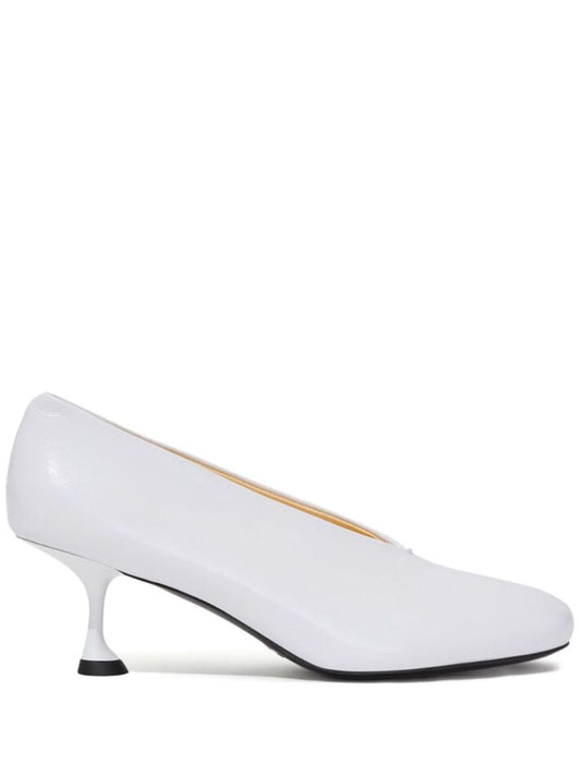 White 60mm Tee Pumps