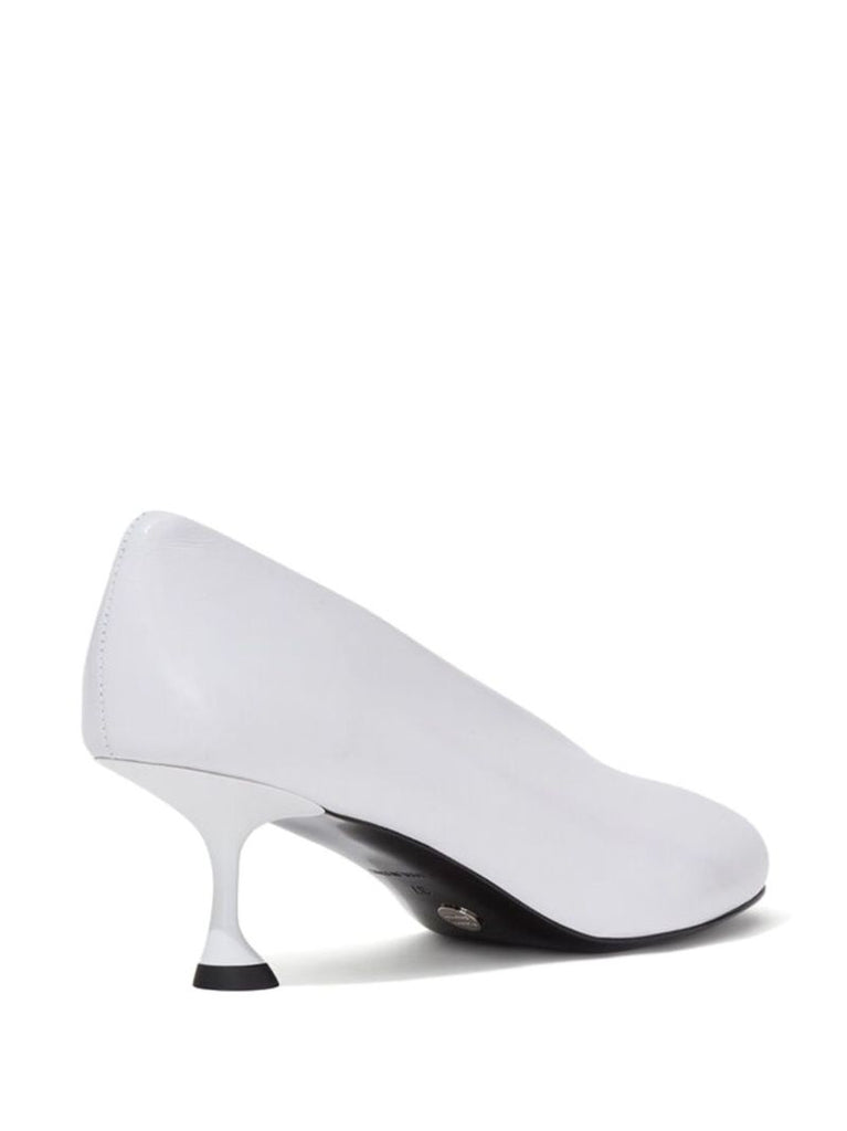 White 60mm Tee Pumps