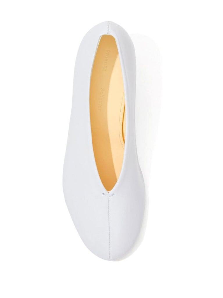 White 60mm Tee Pumps