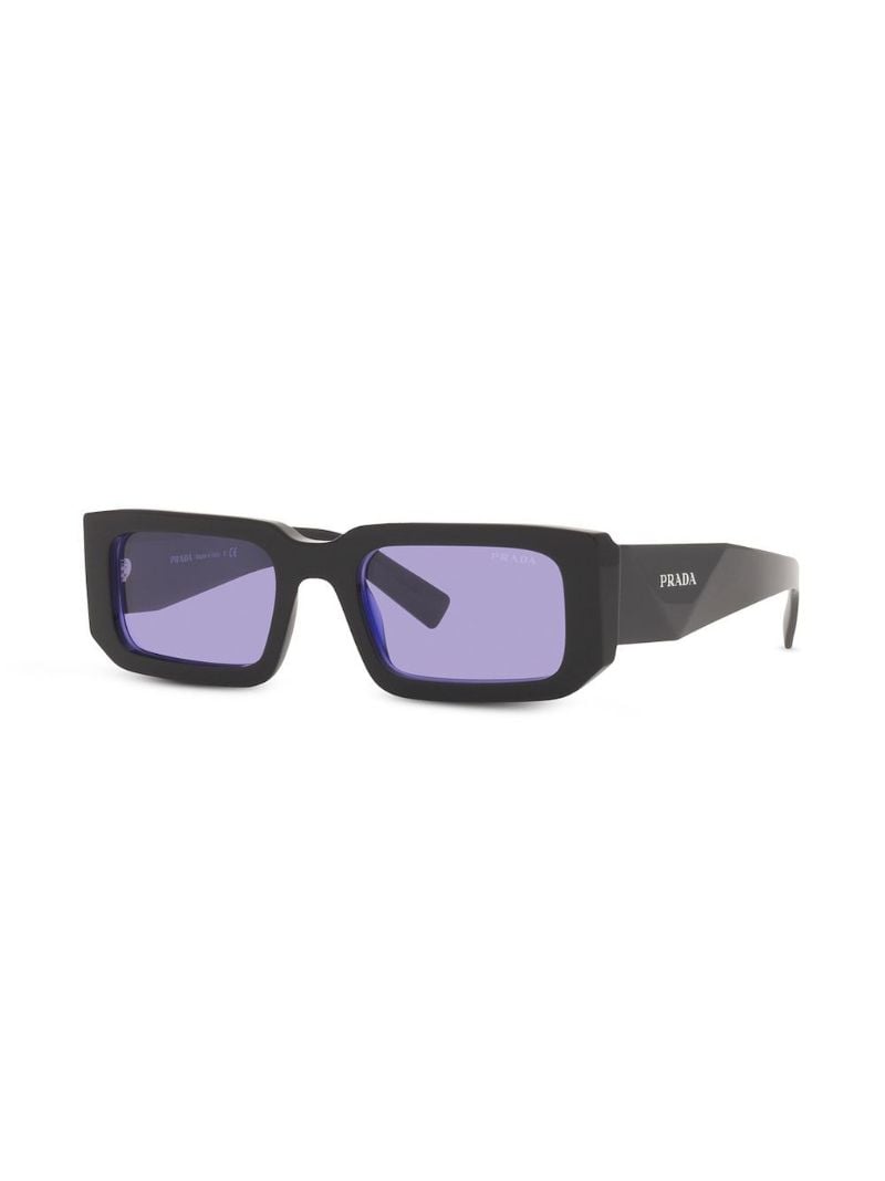 Black Symbole Rectangle-frame Sunglasses