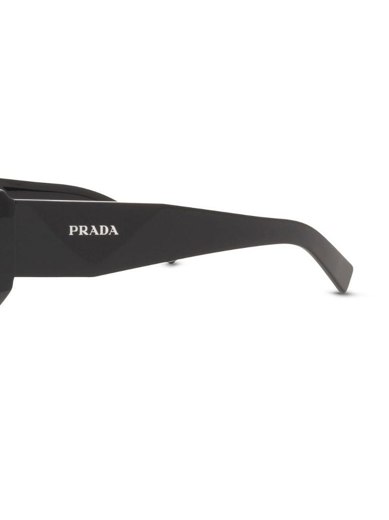 Black Symbole Rectangle-frame Sunglasses
