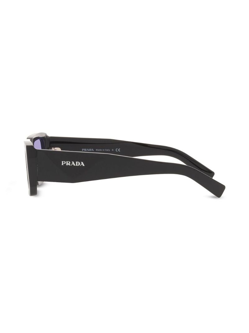 Black Symbole Rectangle-frame Sunglasses