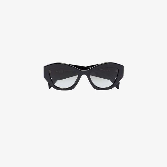 Black Geometric Cat Eye Sunglasses