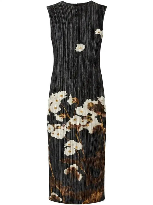 Black Pleated Dress