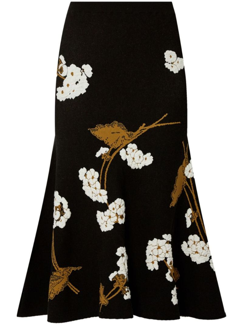 Printed Midi Skirt
