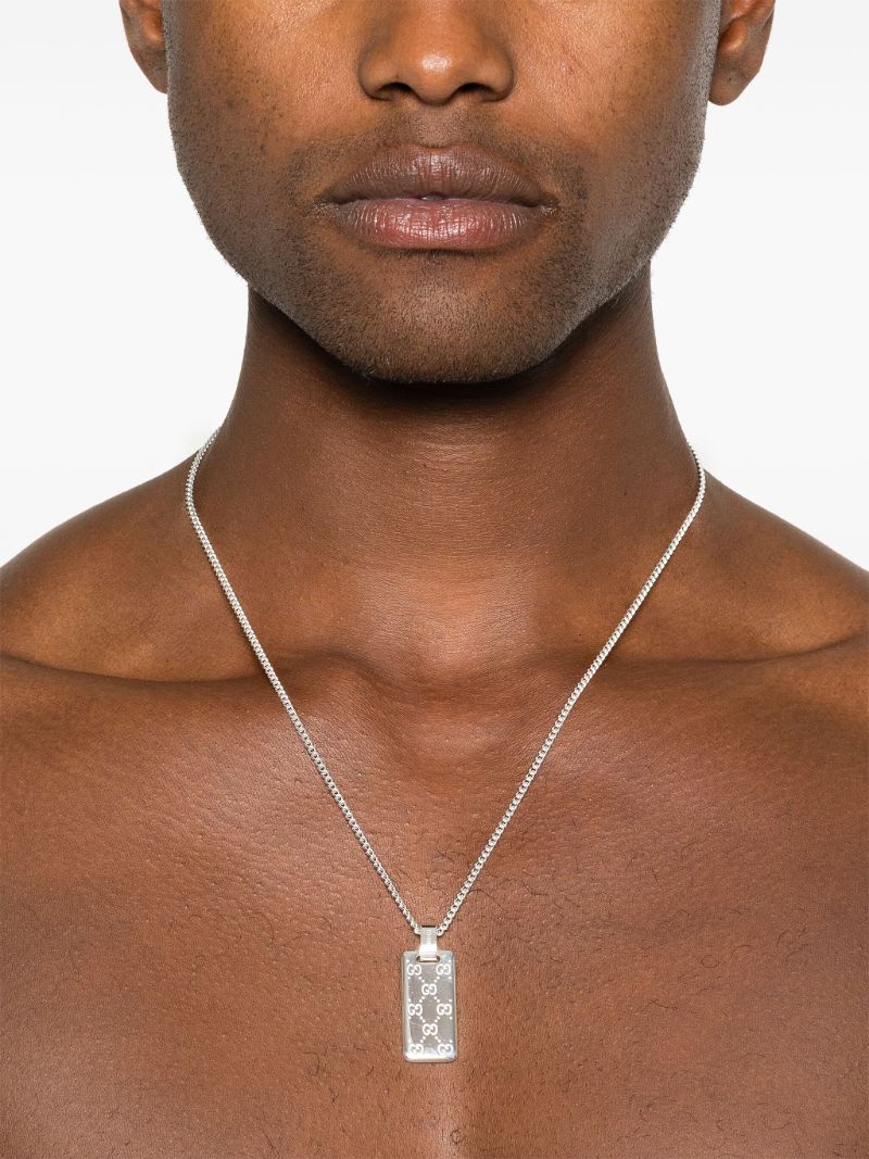 Sterling Silver Gg-pendant Necklace