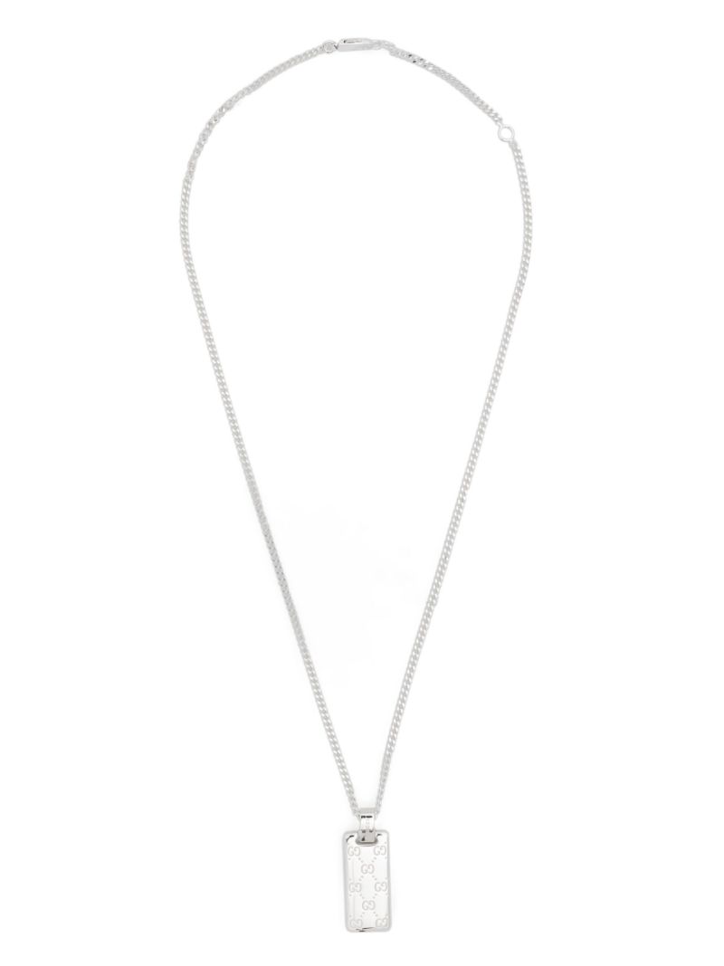Sterling Silver Gg-pendant Necklace