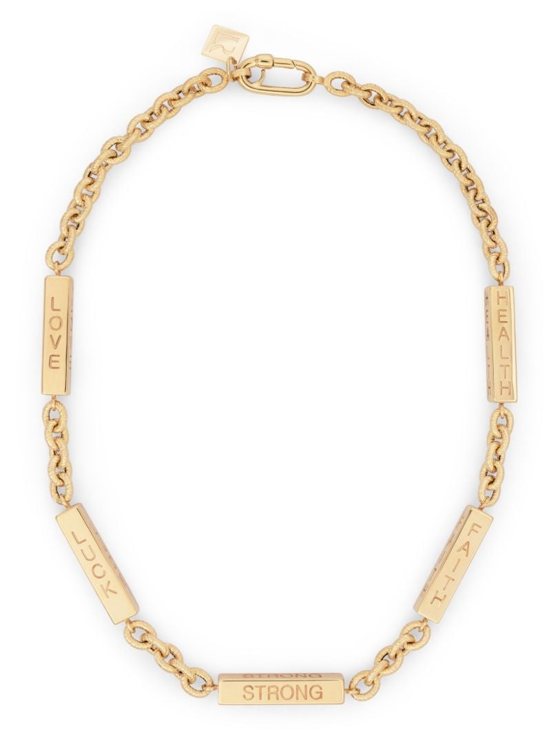 14k Yellow Gold Elliot Affirmations Necklace
