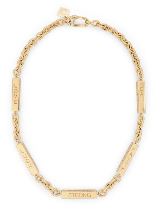 14k Yellow Gold Elliot Affirmations Necklace