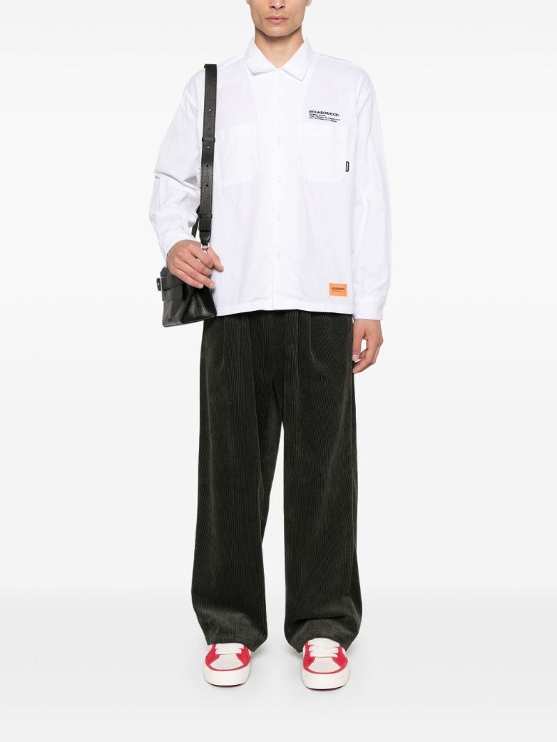White Cordlane Shirt
