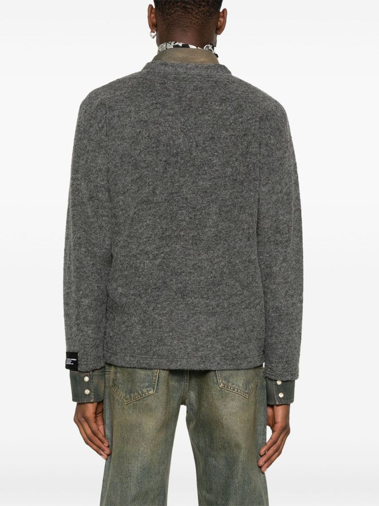 Grey Knitted Cardigan