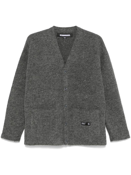 Grey Knitted Cardigan